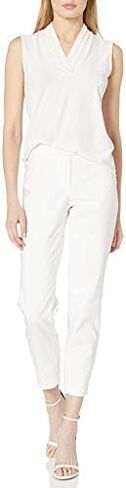 Anne Klein Women's Solid Triple Pleat Top in Saudi Arabia