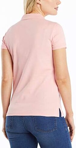 Nautica Women's 3-Button Short Sleeve Breathable 100% Cotton Polo Shirt in Saudi Arabia