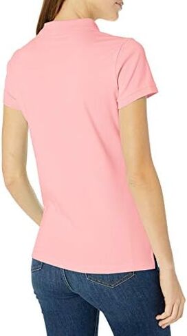 Nautica Women's 3-Button Short Sleeve Breathable 100% Cotton Polo Shirt in Saudi Arabia