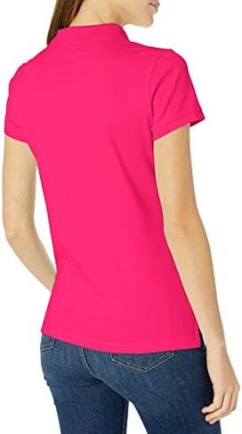 Nautica Women's 3-Button Short Sleeve Breathable 100% Cotton Polo Shirt in Saudi Arabia