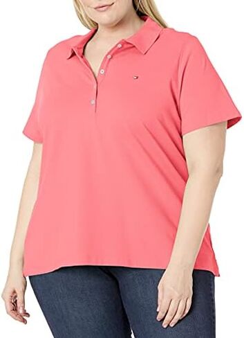 Tommy Hilfiger Women's Classic Short Sleeve Polo (Standard and Plus Size) in Saudi Arabia