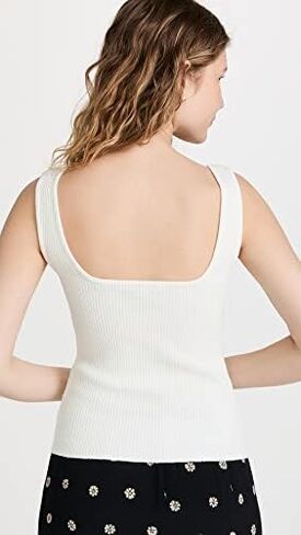 Vince Women's Ribbed Square Nk Tank in Kuwait
