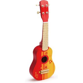 Hape Kid's Wooden Toy Ukulele, Red in Saudi Arabia