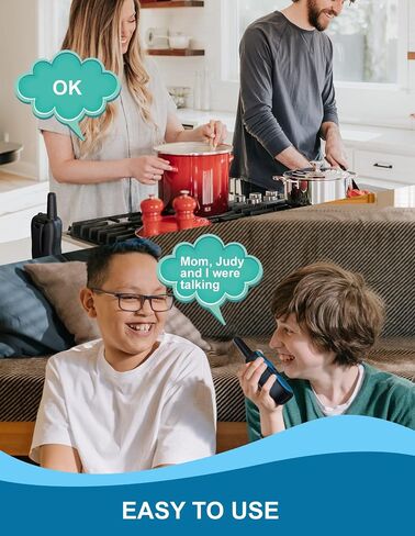 Walkie Talkies for Kids Long Range - 4 Pack Kid Walkie Talkies with Replaceable Shell Backlit LCD Flashlight 3 Miles Range - Gifts and Toys for 5-7 Year Old Boys and Girls in Kuwait