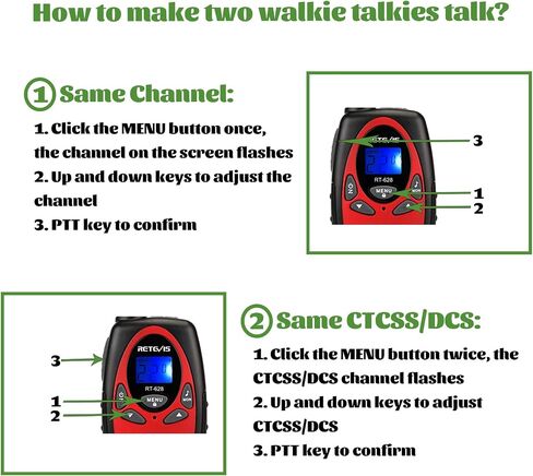 Retevis RT628 Walkie Talkies for Kids,Toys Gifts for 6-12 Years Old Boys Girls,Long Range 2 Way Radio 22CH VOX,Birthday Gift,Family Walkie Talkie for Camping Hiking Indoor Outdoor in Saudi Arabia