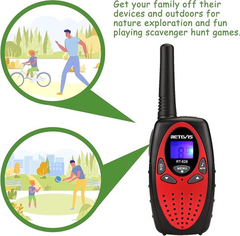 Retevis RT628 Walkie Talkies for Kids,Toys Gifts for 6-12 Years Old Boys Girls,Long Range 2 Way Radio 22CH VOX,Birthday Gift,Family Walkie Talkie for Camping Hiking Indoor Outdoor in Saudi Arabia