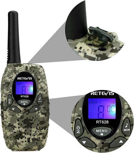 Retevis RT628 Walkie Talkies for Kids,Toys Gifts for 6-12 Years Old Boys Girls,Long Range 2 Way Radio 22CH VOX,Birthday Gift,Family Walkie Talkie for Camping Hiking Indoor Outdoor in Saudi Arabia