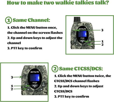 Retevis RT628 Walkie Talkies for Kids,Toys Gifts for 6-12 Years Old Boys Girls,Long Range 2 Way Radio 22CH VOX,Birthday Gift,Family Walkie Talkie for Camping Hiking Indoor Outdoor in Saudi Arabia