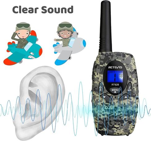 Retevis RT628 Walkie Talkies for Kids,Toys Gifts for 6-12 Years Old Boys Girls,Long Range 2 Way Radio 22CH VOX,Birthday Gift,Family Walkie Talkie for Camping Hiking Indoor Outdoor in Saudi Arabia