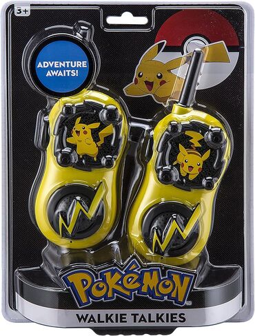 eKids Pokemon Walkie Talkies Pikachu Toys FRS Walkie Talkies for Kids Long Range Static Free Easy to Use For Indoor and Outdoor Games in Saudi Arabia