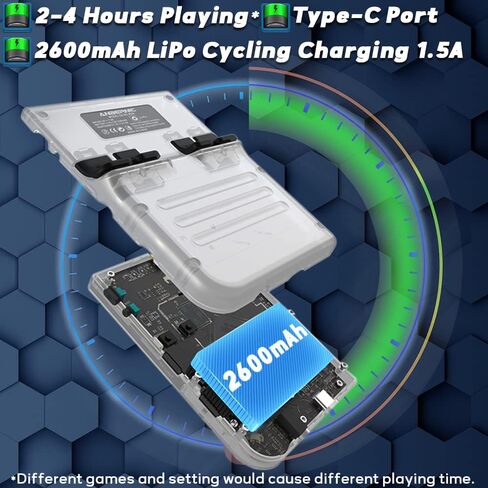 RG35XX Handheld Game Console 3.5 inch IPS Retro Games Consoles Classic Emulator Hand-held Gaming Console Preinstalled Hand Held Video Games System with Portable Case 64GB Retro Gray in Saudi Arabia