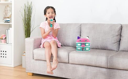DreamWorks Gabby's Dollhouse Sing Along Boom Box Speaker with Microphone, Kids Karaoke Machine with Built in Song and Sound Effects in Kuwait