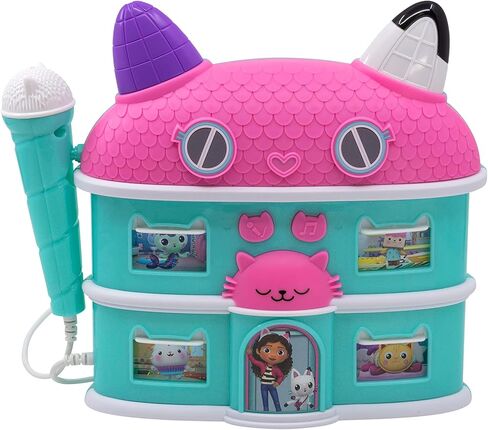 DreamWorks Gabby's Dollhouse Sing Along Boom Box Speaker with Microphone, Kids Karaoke Machine with Built in Song and Sound Effects in Kuwait