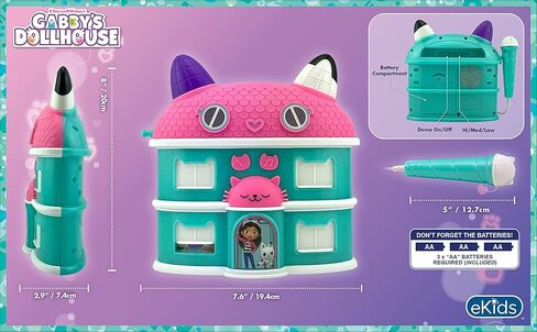 DreamWorks Gabby's Dollhouse Sing Along Boom Box Speaker with Microphone, Kids Karaoke Machine with Built in Song and Sound Effects in Kuwait