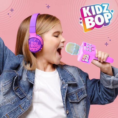 هدية ميكروفون Move2Play Kidz Bop Karaoke، العلامة التجارية الموسيقية الناجحة للأطفال، لعبة للفتيات والأولاد بعمر 4، 5، 6، 7، 8، 9، 10 سنوات، وردي in Saudi Arabia