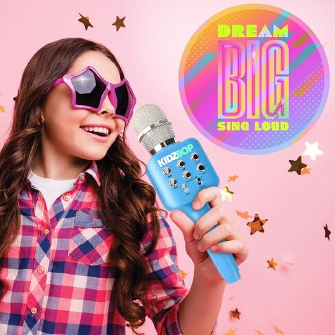 هدية ميكروفون Move2Play Kidz Bop Karaoke، العلامة التجارية الموسيقية الناجحة للأطفال، لعبة للفتيات والأولاد بعمر 4، 5، 6، 7، 8، 9، 10 سنوات، وردي in Saudi Arabia