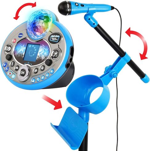VTech Kidi Star Karaoke Machine Deluxe, 2 Microphones with AC Adapter, Blue in Saudi Arabia