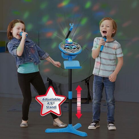 VTech Kidi Star Karaoke Machine Deluxe, 2 Microphones with AC Adapter, Blue in Saudi Arabia