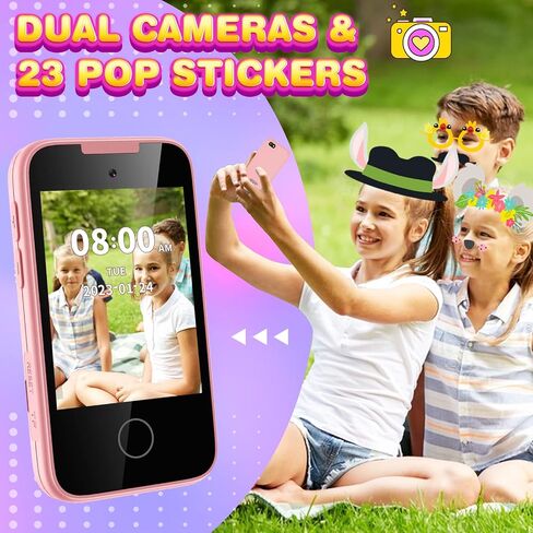 Sedzofan ترقية هاتف الأطفال، ألعاب للأولاد من عمر 3 4 5 6 سنوات تعمل باللمس مشغل موسيقى MP3 مع كاميرا مزدوجة، متتبع العادة، ألعاب الأطفال الصغار لعبة الهاتف الذكي المحمولة للأولاد من عمر 3-6 سنوات مع بطاقة SD in Saudi Arabia