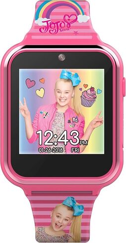 Accutime Kids Nickelodeon JoJo Siwa Educational Learning Touchscreen Smart Watch Toy for Girls, Boys, Toddlers - Selfie Cam, Learning Games, Alarm, Calculator, Pedometer & More (Model: JOJ4128AZ) in Saudi Arabia