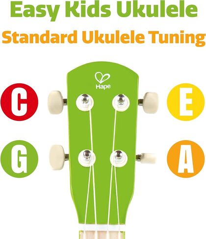 Hape Kid’s Wooden Toy Ukulele | 21 Inch Wooden Ukulele Musical Instrument with Vibrant Sound and Tunable Nylon Strings for Children, Blue in Saudi Arabia