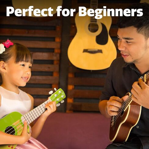 Hape Kid’s Wooden Toy Ukulele | 21 Inch Wooden Ukulele Musical Instrument with Vibrant Sound and Tunable Nylon Strings for Children, Blue in Saudi Arabia