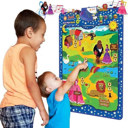 ملصق Just Smarty التفاعلي مكون من 100 كلمة، ألعاب تعليمية للأطفال، ألعاب تعليمية للأطفال بعمر عامين، ألعاب الحروف الأبجدية، ألعاب علاج النطق للأطفال الصغار 1-3، مخطط حائط ABC، لوحة الحروف الأبجدية للبنين والبنات in Kuwait