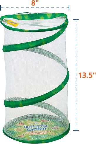 Butterfly Mini Garden Gift Set with Live Cup of Caterpillars – Life Science & STEM Education - Best Birthday Gift, for Boys & Girls Age 4 5 6 7 8 Years Old in Saudi Arabia