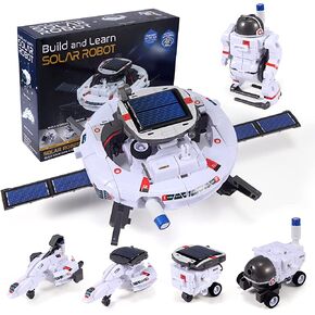 STEM Projects Toys for Kids Ages 8-12, Solar Robot Science Kits Gifts for 8-14 Year Old Teen Boys Girls, 120Pcs Building Experiments for Teenage Ages 9 10 11 13