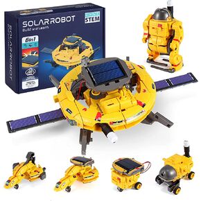 STEM Projects for Kids Age 8-12, Science Kits for Boys, Solar Robot Space Toys Gifts for 8-14 Year Old Teen Boys Girls, 120Pcs Building Experiments Robots for Teenage Ages 9 10 11 12.