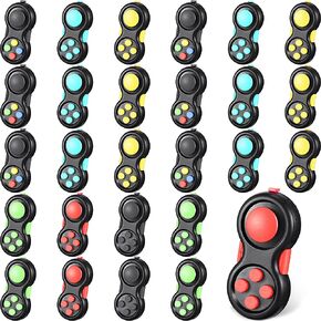 30 Pcs Pad Mini Controller Handheld Game Controller Toy 8 Functions Clicker Classic Controller Game Pad for Adult Teens Anxiety and Stress Relief(Classic Style)