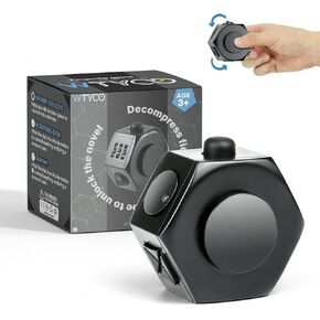 مكعب فيدجيت سبينرز من WTYCD، 6 وظائف جانبية مع ألعاب تململ سداسية رائعة للأولاد والبنات والكبار لتخفيف التوتر in Kuwait