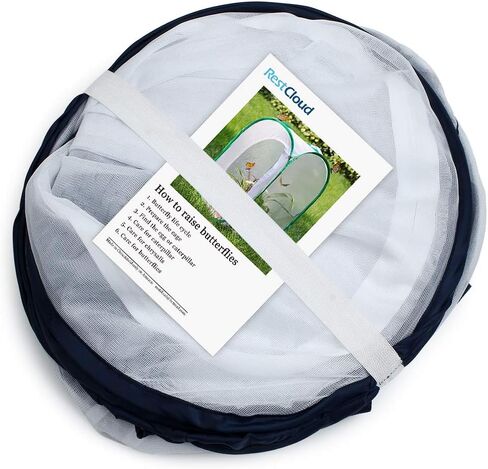 RESTCLOUD 36" Large Monarch Butterfly Habitat, Giant Collapsible Insect Mesh Cage Terrarium Pop-up 24 x 24 x 36 Inches in Kuwait