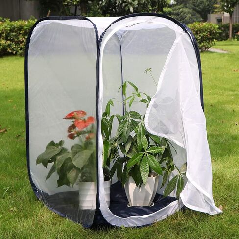 RESTCLOUD 36" Large Monarch Butterfly Habitat, Giant Collapsible Insect Mesh Cage Terrarium Pop-up 24 x 24 x 36 Inches in Kuwait