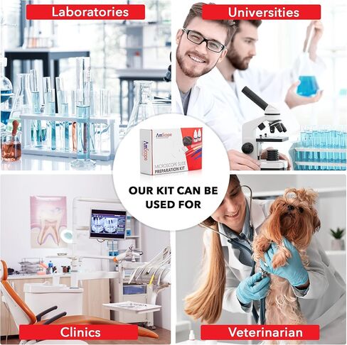 مجموعة إعداد شرائح المجهر SP-14 من أمسكوب بما في ذلك البقع in Kuwait