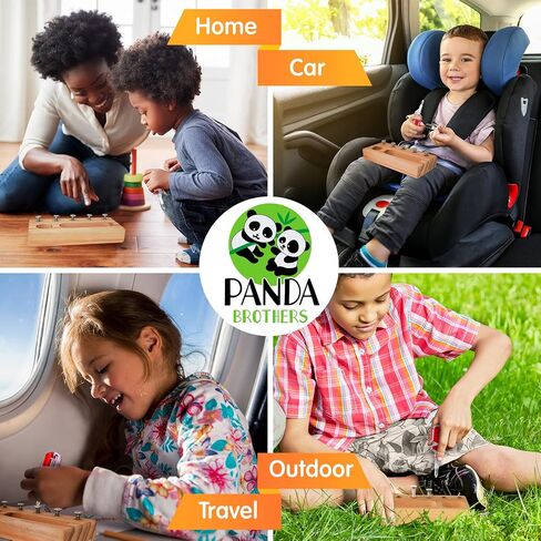 Panda Brothers Montessori Screwdriver Board Set - Wooden Montessori Toys for 4 Year Old Kids and Toddlers, Sensory Bin, Fine Motor Skills, STEM Toys in Saudi Arabia