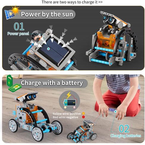 Lucky Doug Toys for Ages 8-13,12-in-1 STEM Solar Robot Kit Toys Gifts for Kids 8 9 10 11 12 13 Years Old, Educational Building Science Experiment Set Gifts for Kids Boys Girls in Saudi Arabia