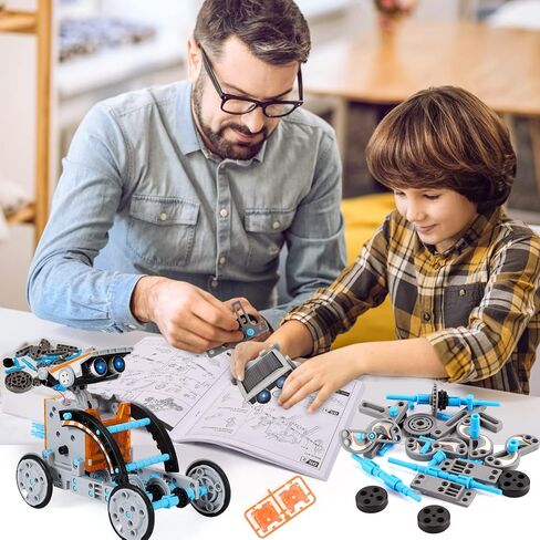Lucky Doug Toys for Ages 8-13,12-in-1 STEM Solar Robot Kit Toys Gifts for Kids 8 9 10 11 12 13 Years Old, Educational Building Science Experiment Set Gifts for Kids Boys Girls in Saudi Arabia