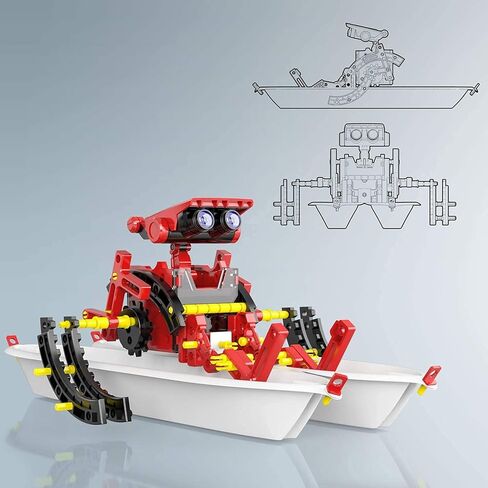 تومونز مجموعة روبوت تعمل بالطاقة الشمسية 12 في 1، لعبة بناء روبوت العلوم والتكنولوجيا والهندسة والرياضيات للاطفال من سن 8-12 سنة فما فوق، العاب روبوت تجارب علمية يمكنك صنعها بنفسك، هدية للاولاد تعمل in Kuwait