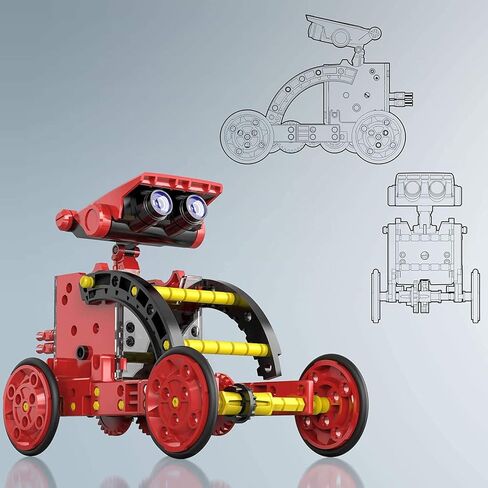 تومونز مجموعة روبوت تعمل بالطاقة الشمسية 12 في 1، لعبة بناء روبوت العلوم والتكنولوجيا والهندسة والرياضيات للاطفال من سن 8-12 سنة فما فوق، العاب روبوت تجارب علمية يمكنك صنعها بنفسك، هدية للاولاد تعمل in Kuwait