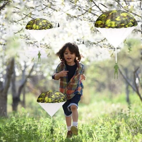 PGXT Parachute Toy, Throwing Army Toy Parachute, Outdoor Children's Flying Toys, Unique Boy & Girl Easter Gifts in Saudi Arabia