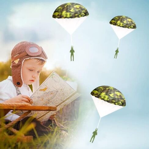 PGXT Parachute Toy, Throwing Army Toy Parachute, Outdoor Children's Flying Toys, Unique Boy & Girl Easter Gifts in Saudi Arabia