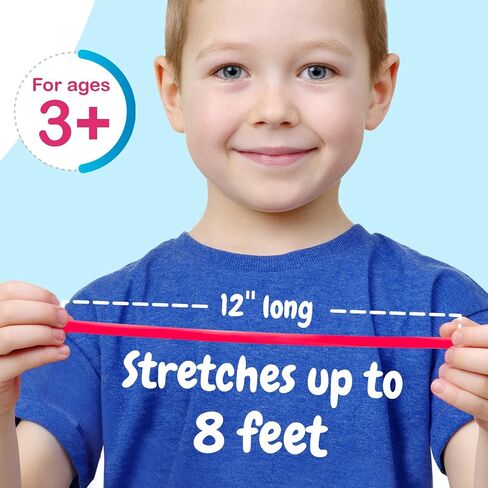 Impresa - 5 Pack Original Stretchy Fidget Sensory Toys for Kids and Adults - Monkey Noodles - Stretches from 12 Inches to 8 Feet (BPA/Phthalate/Latex-Free) in Saudi Arabia