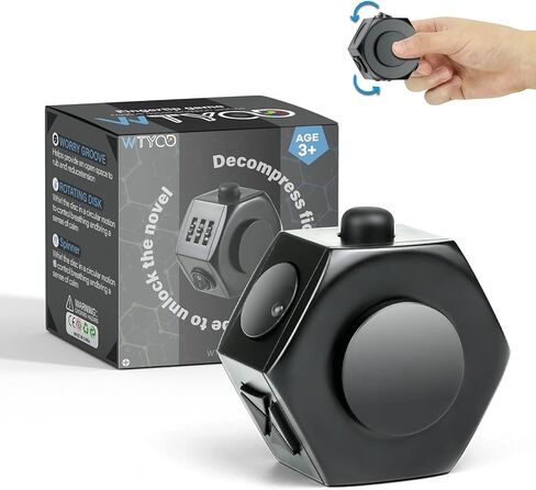 مكعب فيدجيت سبينرز من WTYCD، 6 وظائف جانبية مع ألعاب تململ سداسية رائعة للأولاد والبنات والكبار لتخفيف التوتر in Kuwait