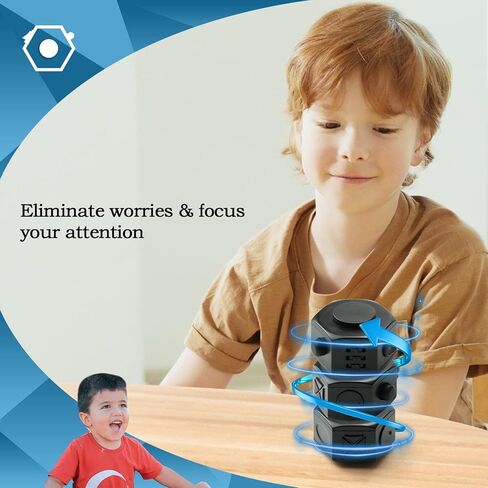 مكعب فيدجيت سبينرز من WTYCD، 6 وظائف جانبية مع ألعاب تململ سداسية رائعة للأولاد والبنات والكبار لتخفيف التوتر in Kuwait