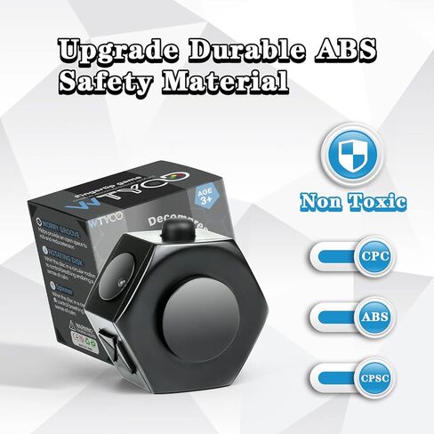 مكعب فيدجيت سبينرز من WTYCD، 6 وظائف جانبية مع ألعاب تململ سداسية رائعة للأولاد والبنات والكبار لتخفيف التوتر in Kuwait