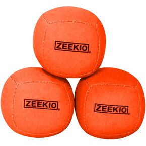كرات Zeekio Lunar Juggling Ball - 110 جم كرات احترافية متفاعلة مع الأشعة فوق البنفسجية مكونة من 6 ألواح - عبوة من 3 قطع in Kuwait