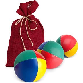 Mister M Juggling Pins - Set of 3 Green, Yellow, and Red Plastic Juggling Clubs - 16.5 x 3 Inch Easy to Use Juggle Set with Balanced and Lightweight Pins - Durable Kid Toy for Juggling Routine in Saudi Arabia