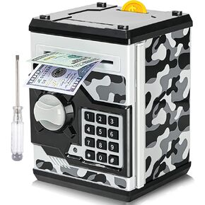 ATM Piggy Bank for Boys Girls, Mini ATM Coin Bank Kids Safe with Password in Saudi Arabia