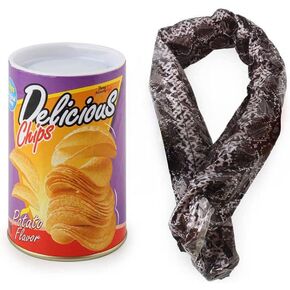 شريحة بطاطس Miuion ثعبان في علبة مزحة مضحكة حجم كبير لعيد كذبة أبريل وديكور حفلات الهالوين - صغير in Kuwait